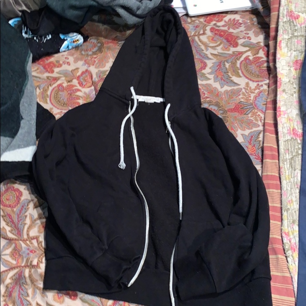 plain black sweater